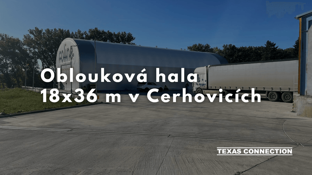 Skladová hala 18x36 m v Cerhovicích