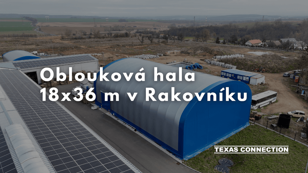 Oblouková hala 18x36 m v Rakovníku pro firmu QALT