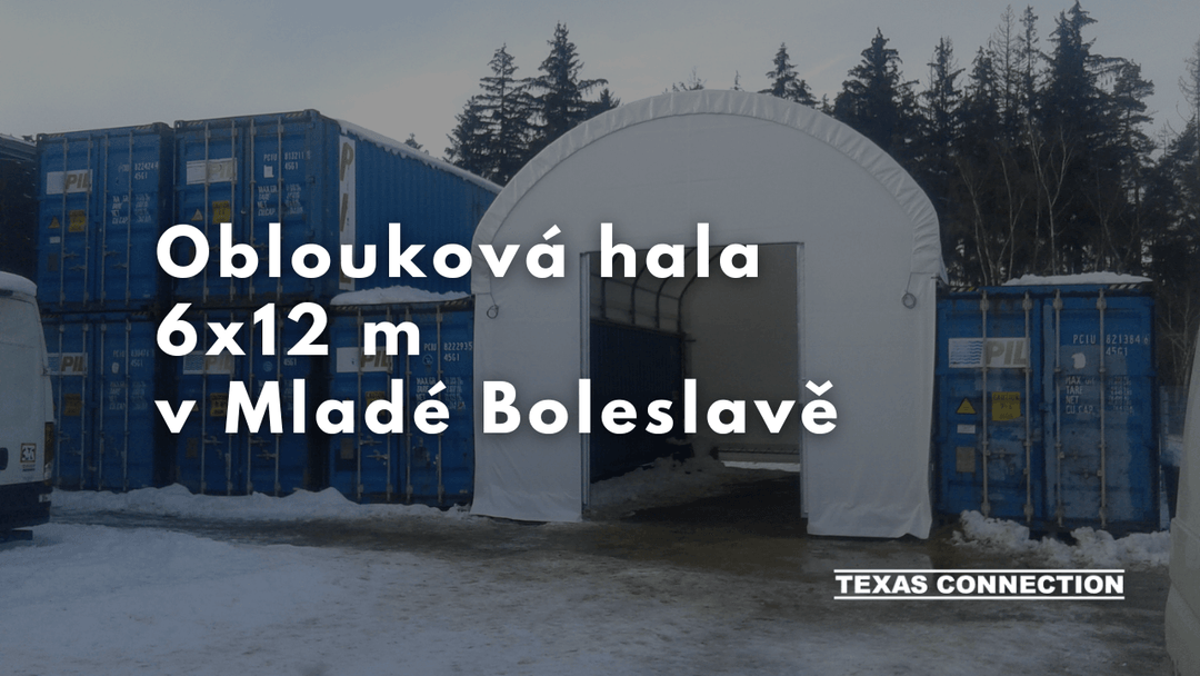 Oblouková hala 6x12 m v Mladé Boleslavi