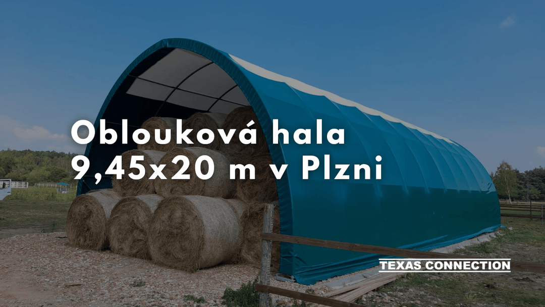 Oblouková hala 9,45x20 m v Plzni